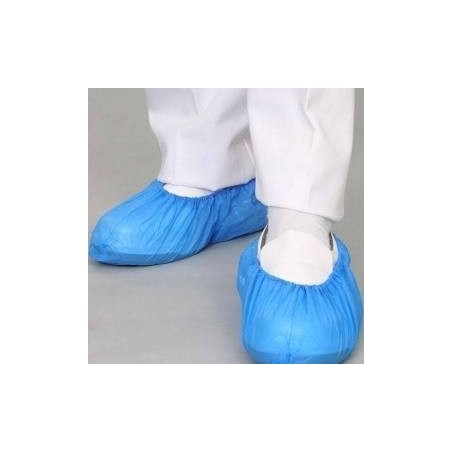 COPRISCARPE PISCINA IN PVC AZZURRI IMPERMEABILI PZ 100 MONOUSO 