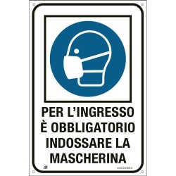 Per l'ingresso è obbligatorio indossare la mascherina