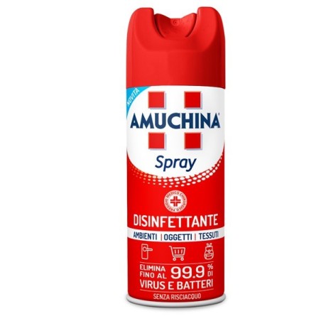 SPRAY AMUCHINA - DISINFETTANTE PER AMBIENTI OGGETTI E TESSUTI - 400 ML - AMUCHINA PROFESSIONAL