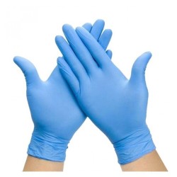 Guanti in nitrile blu in offerta promo