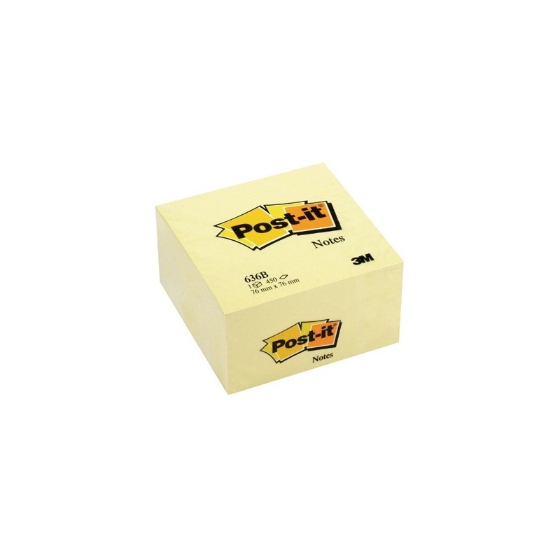  Post-it memo cube 76x76 giallo