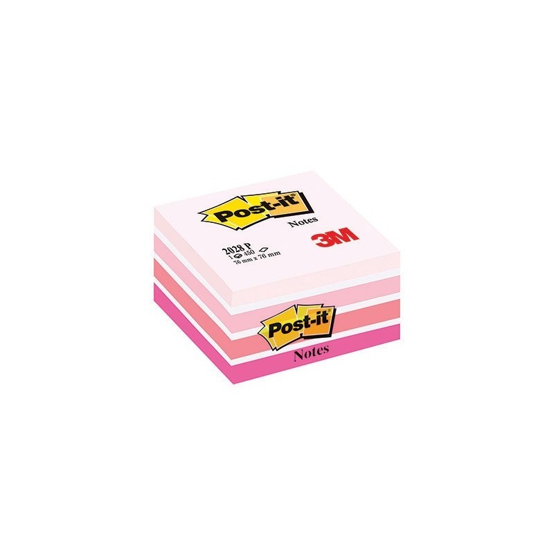 Post-it cubo 76x76 pastello rosa 2028-p