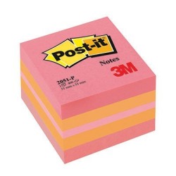 Post-it mini cubo 51x51 rosa 