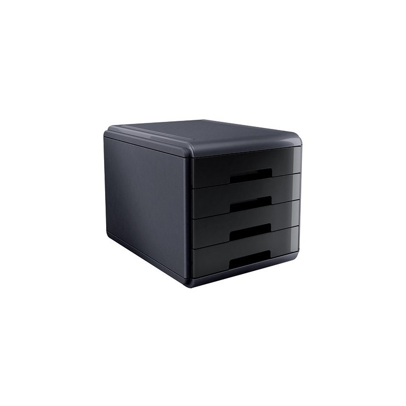 Cassettiera Arda 4 cassetti mydesk cm. 29.5x38.5x28.2 nero