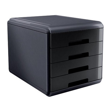 Cassettiera Arda 4 cassetti mydesk cm. 29.5x38.5x28.2 nero