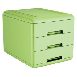 Cassettiera minidesk cm.17.7x25.5x16.5 verde