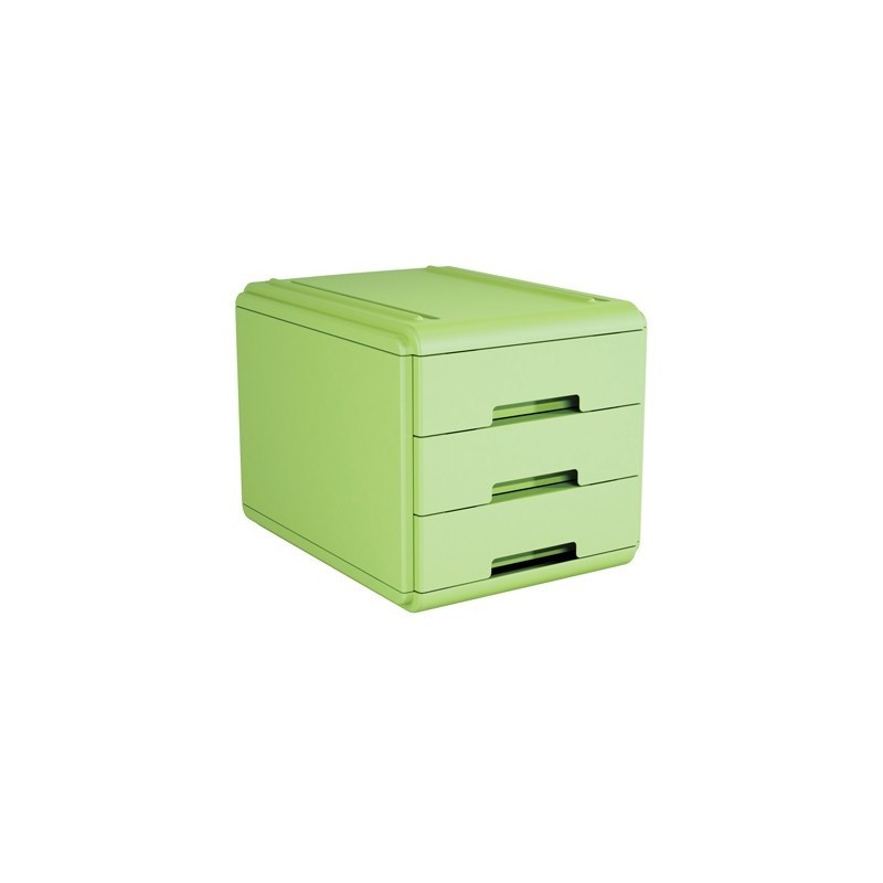 Cassettiera minidesk cm.17.7x25.5x16.5 verde