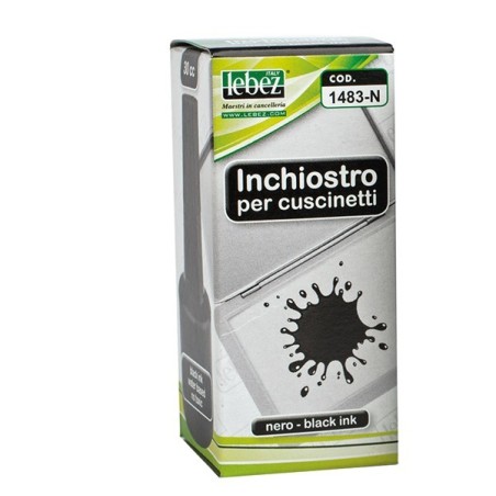 Inchiostro per cuscinetti - 30 ml - senza olio - nero - 