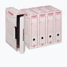 Scatola archivio Storage - A4 - 8,5x31,5x22,3 cm - bianco e rosso - 1601 Esselte Dox GREEN