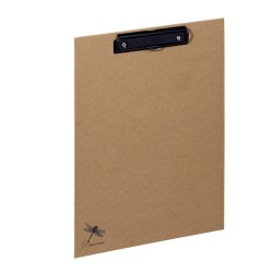 Portablocco Pure - A4 - in cartone - carta kraft - con molla fermafogli 