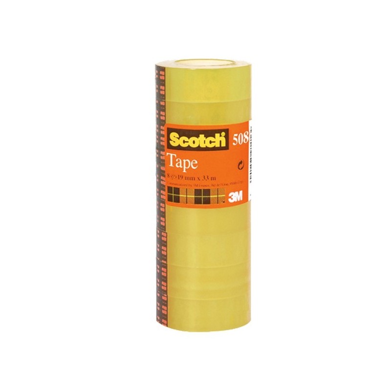 10 Rotoli Nastro Adesivo Scotch 508 15mmx10mt PPL