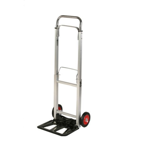 Carrello Portatutto in Alluminio Pieghevole con Ruote portata max 90Kg