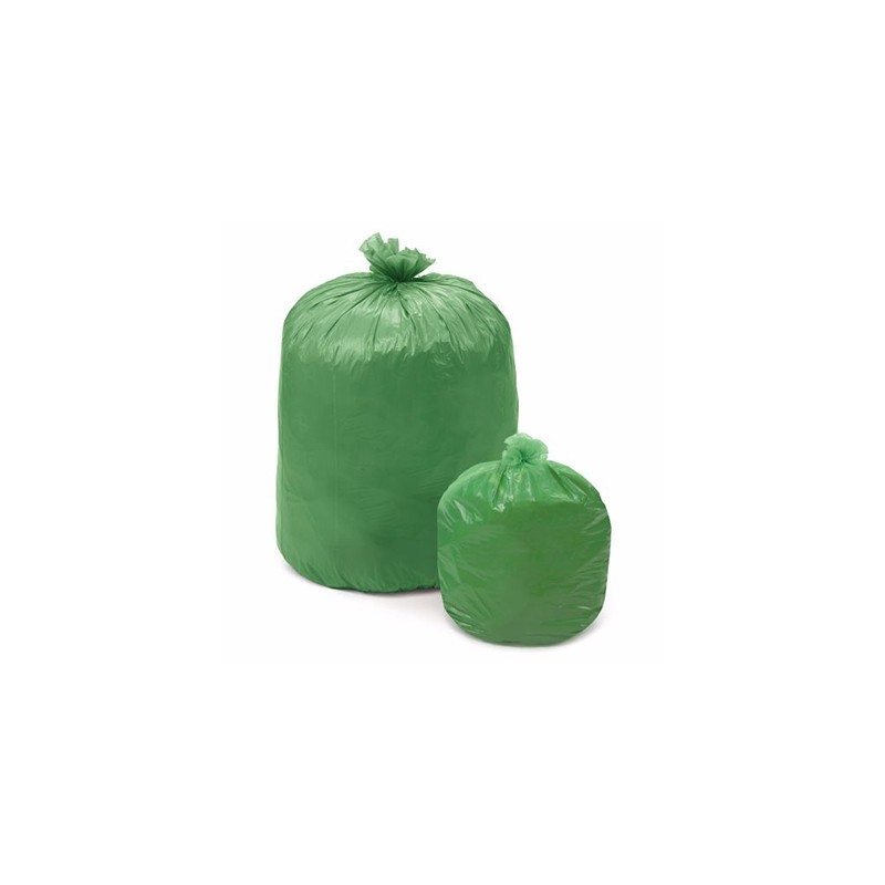 Sacchi immondizia compostabile 70x110 lt.110 pz.10 verde