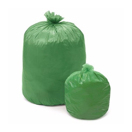 Sacchi immondizia compostabile 70x110 lt.110 pz.10 verde