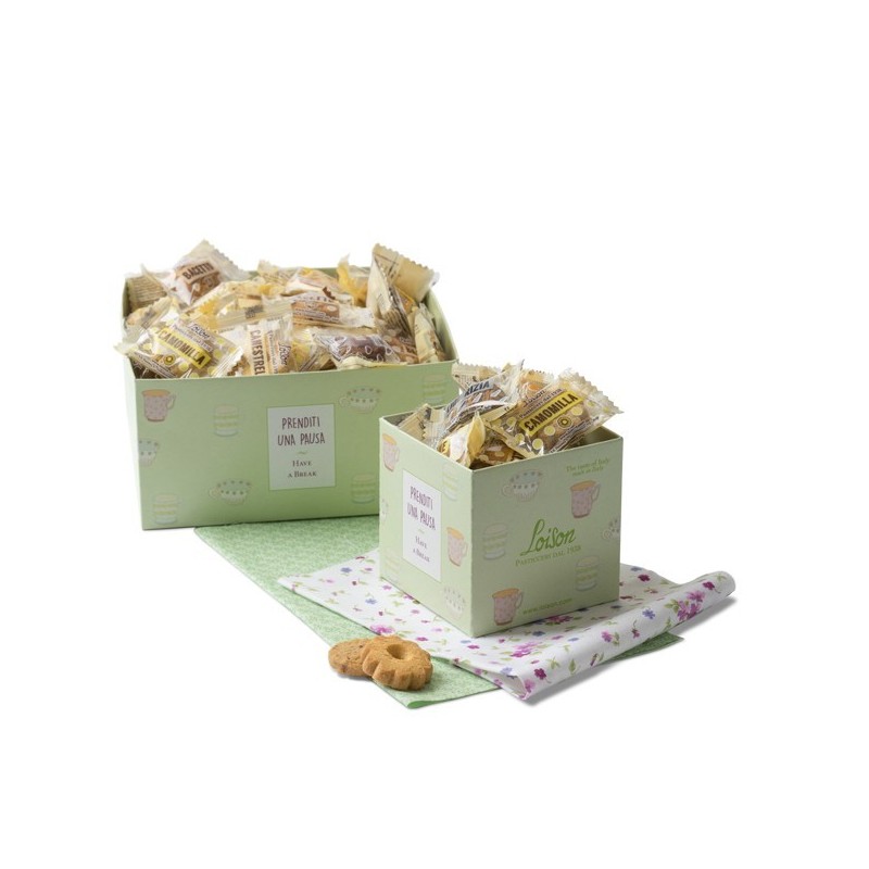 Biscotti al burro assortiti - Loison - scatola da 200 biscotti