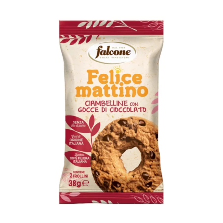 Biscotti con gocce di cioccolato Contiene: 2 frollini