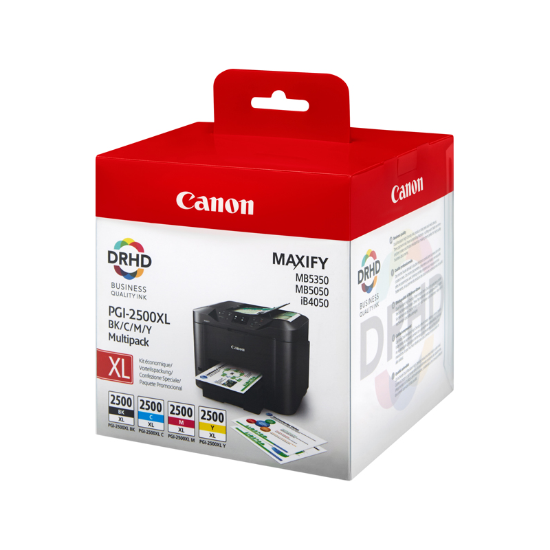 Cartuccia Canon Originale MultiPack 4 PGI-2500XL BK-C-M-Y