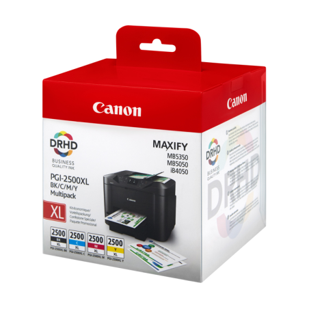 Cartuccia Canon Originale MultiPack 4 PGI-2500XL BK-C-M-Y