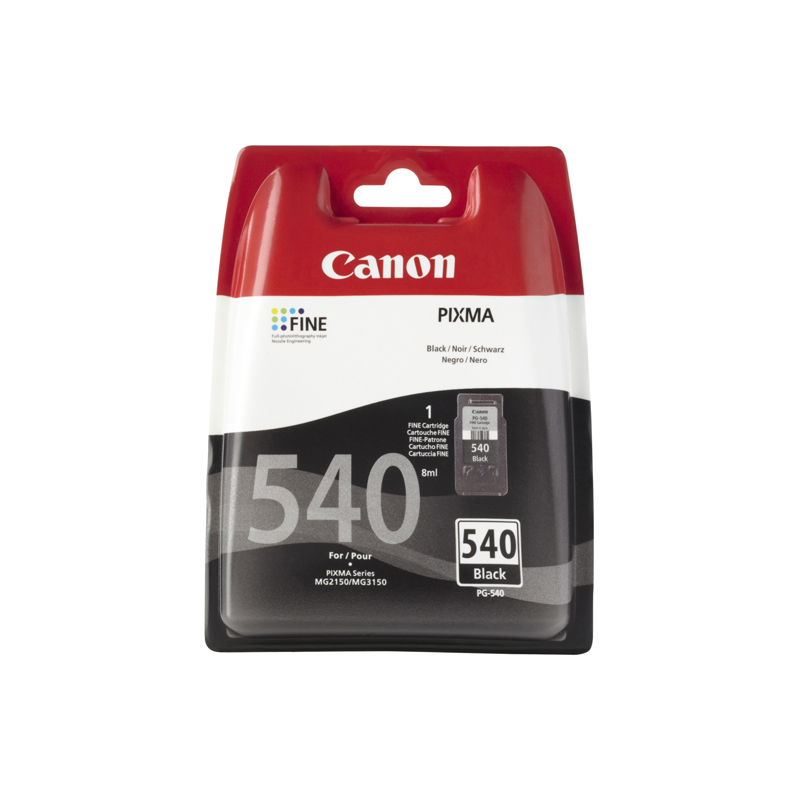 Cartuccia Canon Originale Serbatoio Nero PG540 Pixma MG2150/MG3150