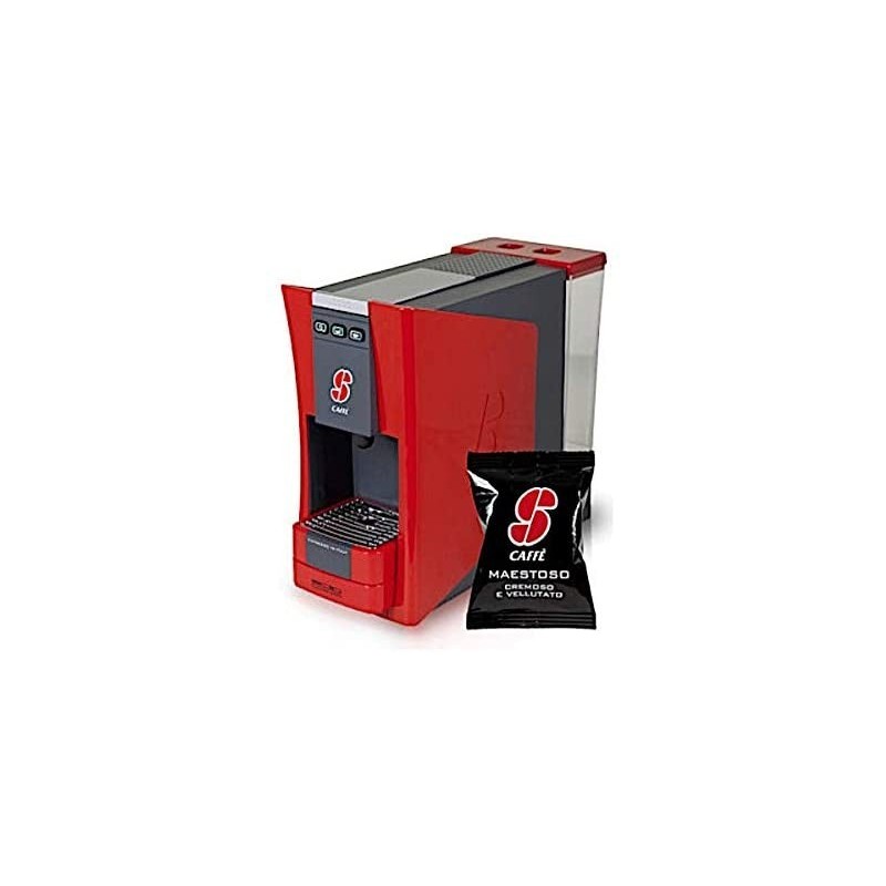 MACCHINA DA CAFFE S.12 ESSSE CAFFÈ ROSSO + 50 CAPSULE GUSTO MAESTOSO