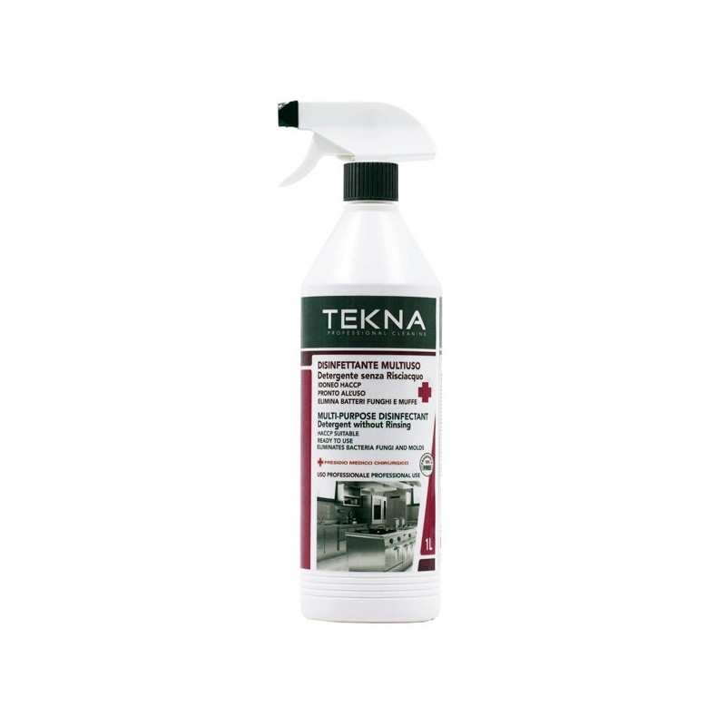 Disinfettante multiuso - senza risciacquo - 1 L - Tekna