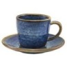 Espresso Cup & Saucer Aqua Blue Terra Porcelain