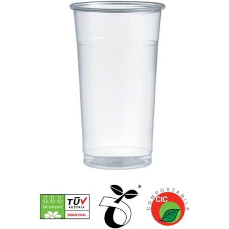 Bicchieri monouso 350ml TUMBLER Biodegradabili e Compostabili