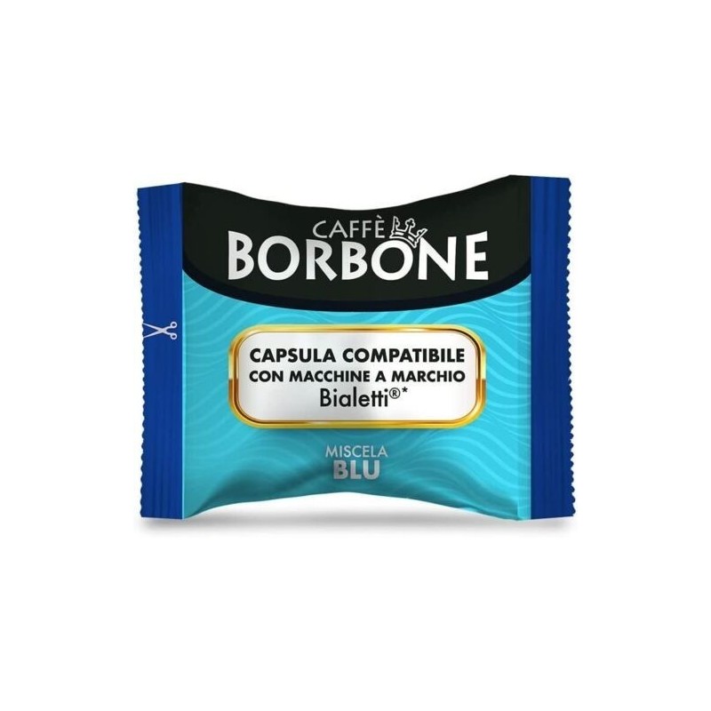 Caffè Borbone Miscela Blu - 100 Capsule - Compatibili con Macchine a marchio Bialetti®*