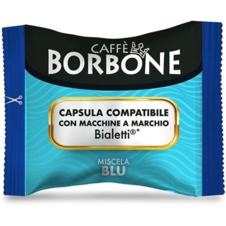 Caffè Borbone Miscela Blu - 100 Capsule - Compatibili con Macchine a marchio Bialetti®*