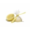 Lemon Wrap Con Laccetti In Cotone Bianco