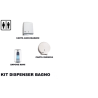 KIT DISPENSER DISTRIBUTORI SAPONE MANI CARTA IGIENICA E ASCIUGAMANI